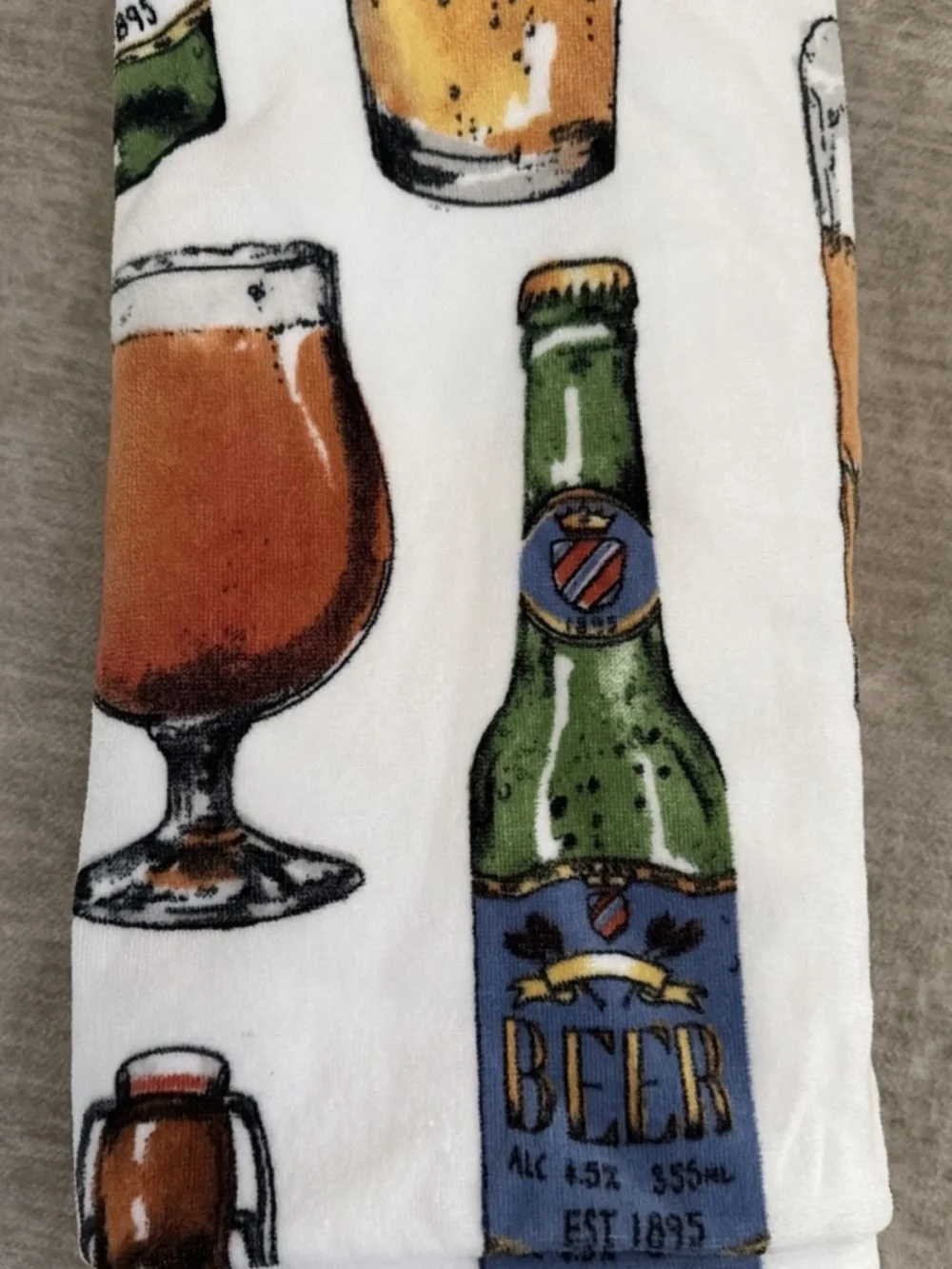 C&C California Beer Print Beach Towel